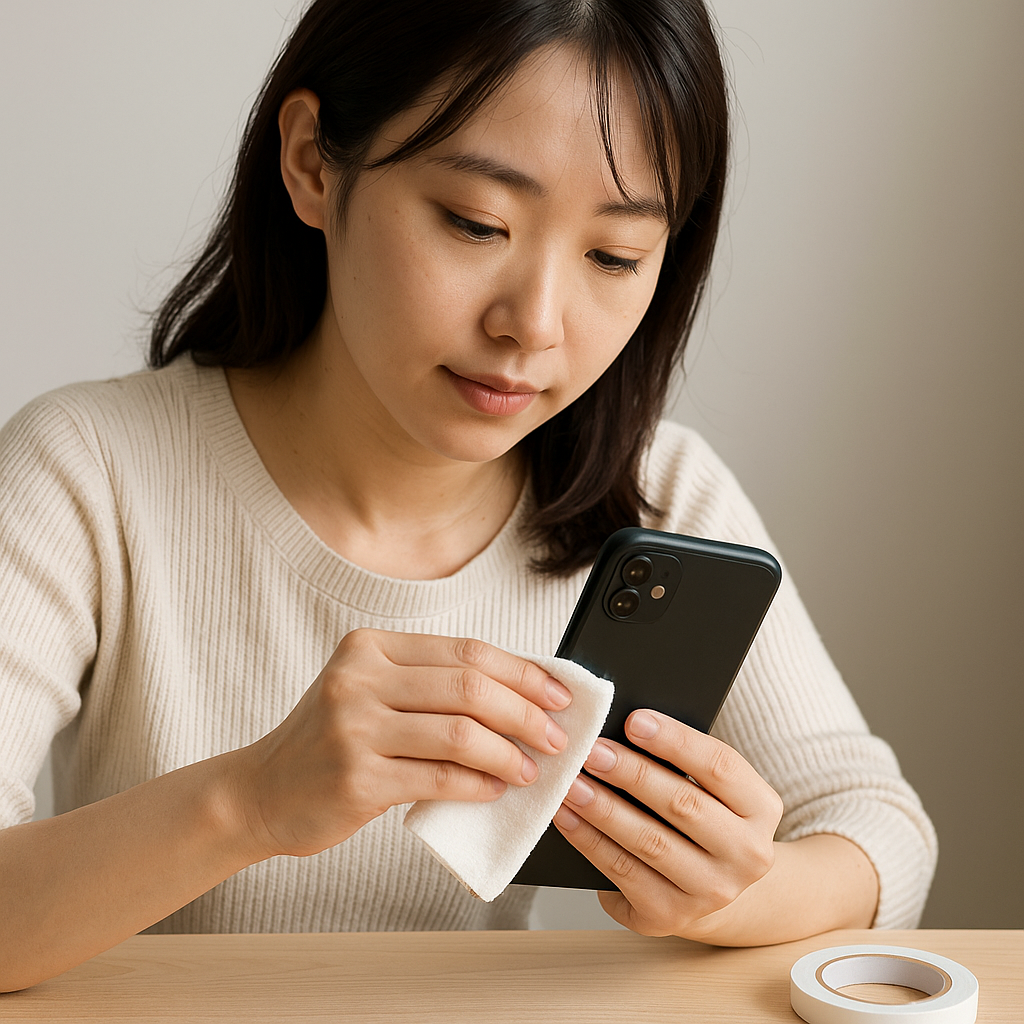 スマホ修理に使える両面テープは100均で買える？選び方と失敗しにくい貼り方をやさしく解説